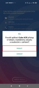 Povolit přístup k souborům v zařízení