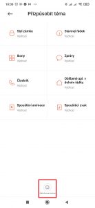 Klepněte na Zálohovat téma