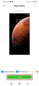 Klepněte na tlačítko Použít