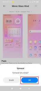 Na otázku Vymazat odpovězte OK