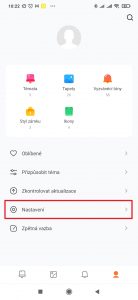 Otevřete Nastavení