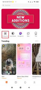 Tlačítko Categories