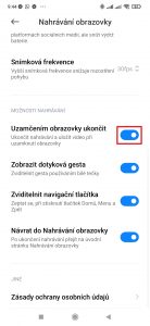 Aktivujte volbu Uzamčením obrazovky ukončit