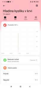 Hladina kyslíku v krvi