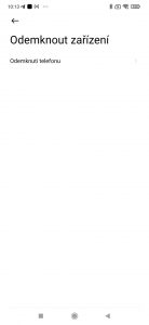 Odemknout zařízení