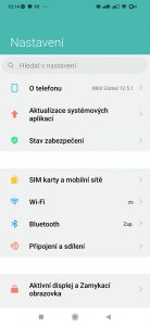 P-Windows v12.5 systémové nastavení