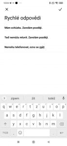 Vlastní rychlá odpověď