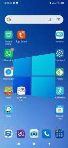 Windows 10 Style domovská obrazovka