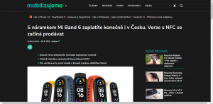 S náramkem Mi Band 6 zaplatíte konečně i v Česku. Verze s NFC se začíná prodávat