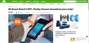 Mi Smart Band 6 NFC: Platby Xiaomi náramkem jsou tady!