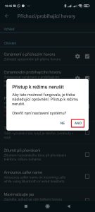 Ano, otevřít nastavení systému