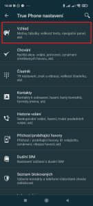 Jděte do sekce Vzhled