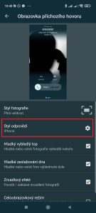 Klepněte na Styl odpovědi