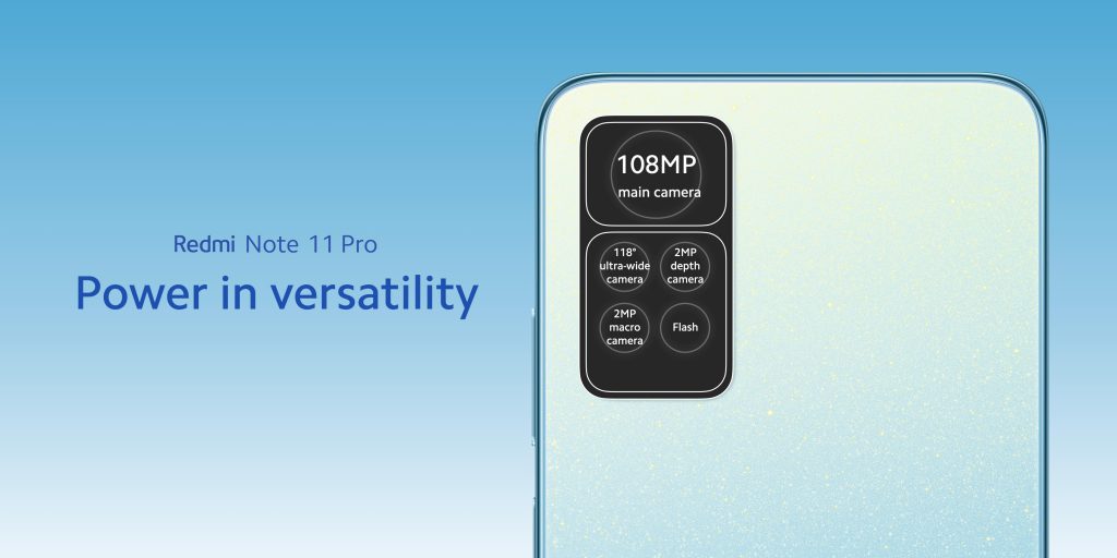 108Mpx fotoaparát Redmi Note 11 Pro