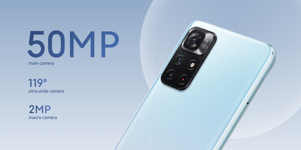 50Mpx hlavní fotoaparát Redmi Note 11S 5G