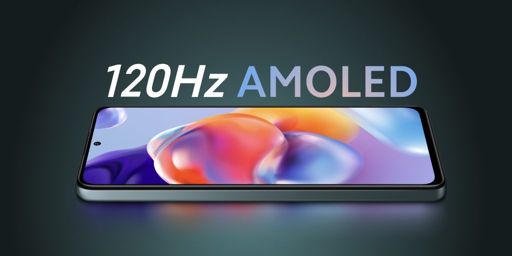 AMOLED obrazovka s obnovovací frekvencí 120 Hz