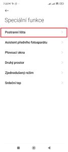 Pokračujte do Postranní lišta