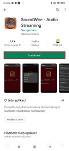 Instalovat aplikaci SoundWire