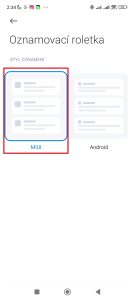 Možnost MIUI