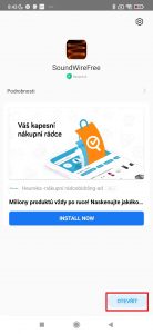 Otevřít aplikaci SoundWire