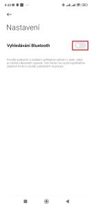 Vypnutí vyhledávání polohy přes Bluetooth