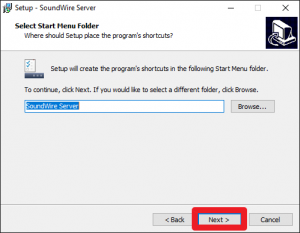 Sekce v nabídce Start