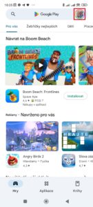 Klepněte na svou profilovou fotografii