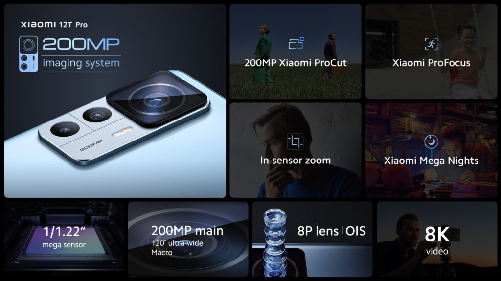Vlastnosti fotoaparátů Xiaomi 12T Pro