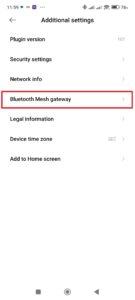 Bluetooth Mesh gateway