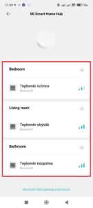 Připojené teploměry a vlhkoměry