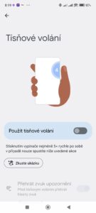 Sekce Tísňové volání