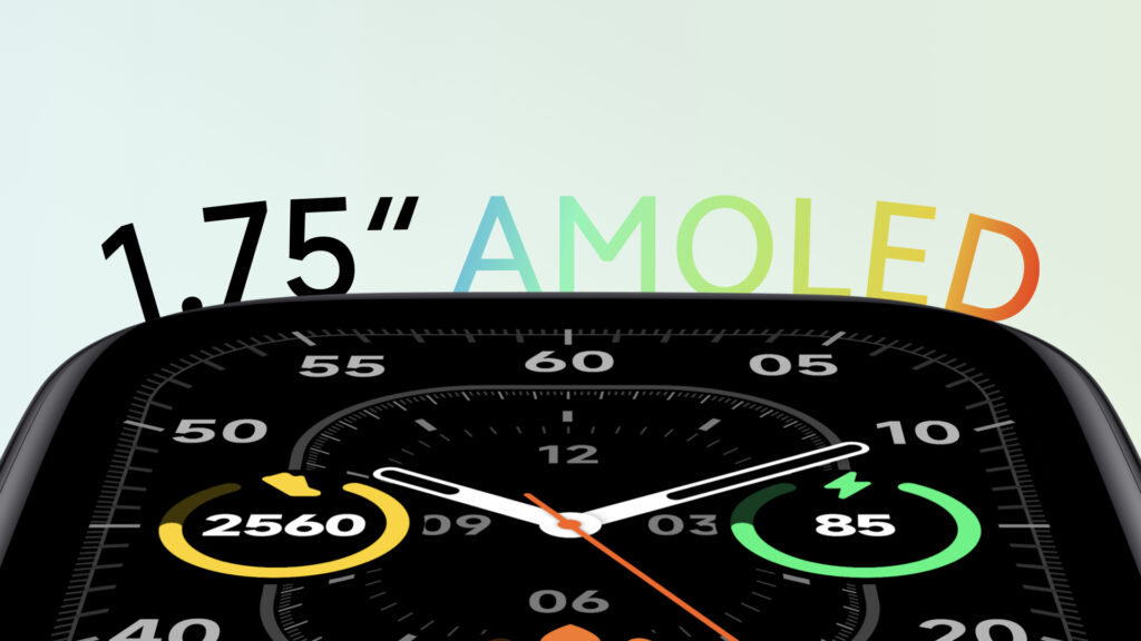 AMOLED obrazovka s úhlopříčkou 1,75 palců