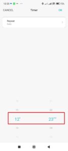 Nastavte čas, kdy se má čistička vypnout, nebo zapnout