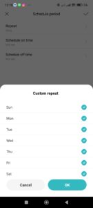 Opakování ve zvolené dny v týdnu