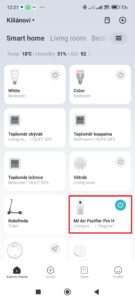 Otevřete čističku vzduchu