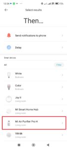 Přejděte do sekce čističky