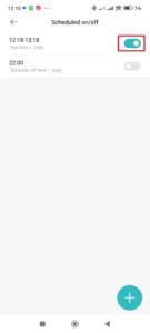 Seznam naplánovaných vypnutí a zapnutí