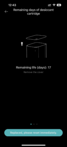 Xiaomi Mi Home - Xiaomi Smart Pet Food Feeder - zbývající dny vysoušecí kazety