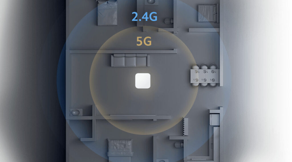 Podporuje Wi-Fi v pásmu 2,4 i 5,0 GHz