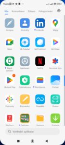 Předinstalované aplikace v telefonu Xiaomi 13
