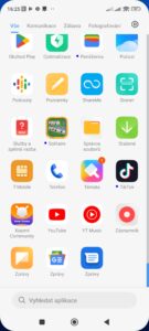 Předinstalované aplikace v telefonu Xiaomi 13