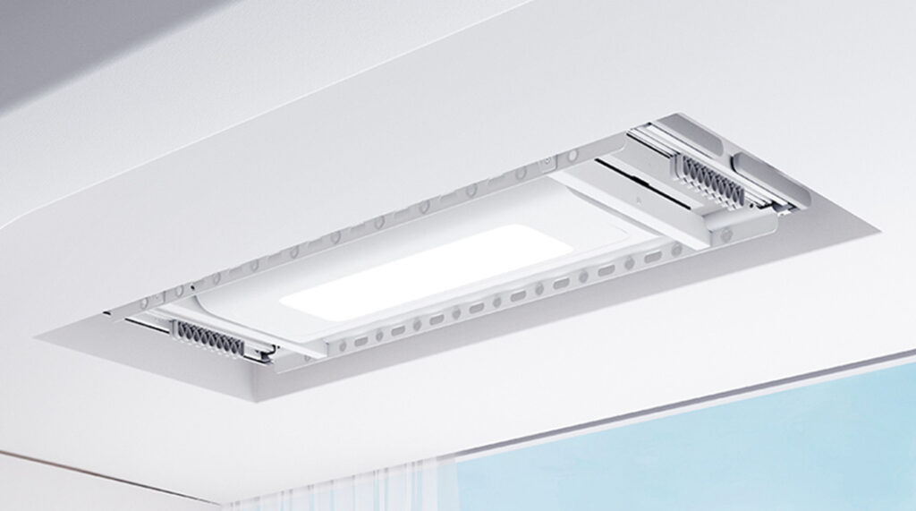 Sušák se snadno schová se stropním podhledu