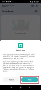 Klepněte na tlačítko Next