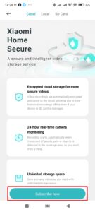 Klepněte na tlačítko Subscribe now