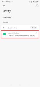 Otevřete notifikaci