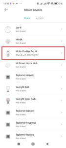 Zvolte zařízení, které chcete sdílet