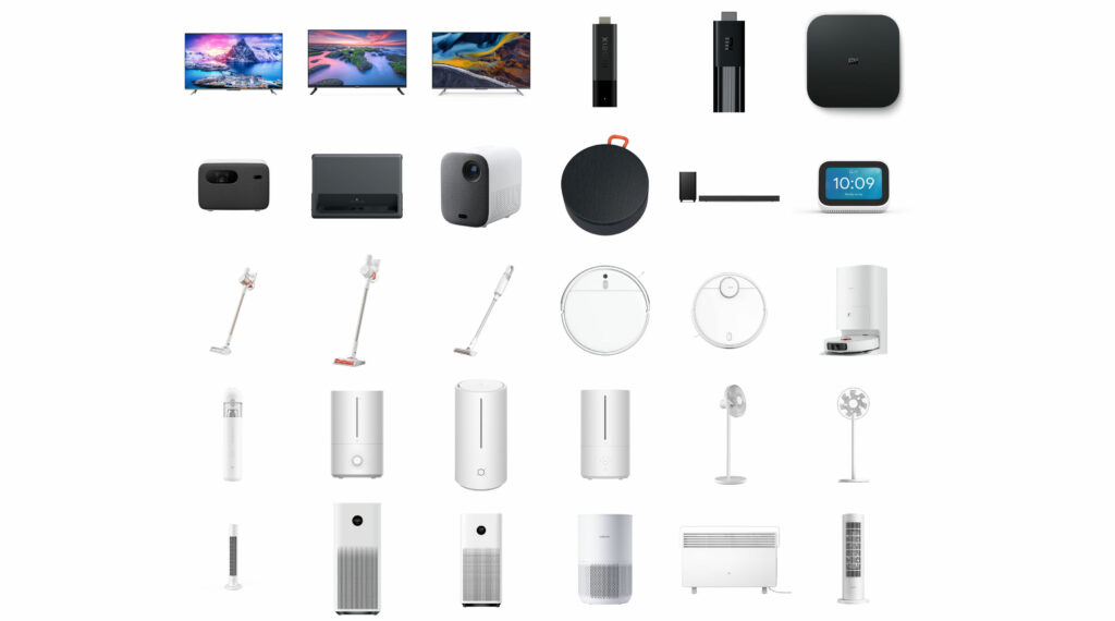 Produkty Xiaomi dostupné na globálním trhu