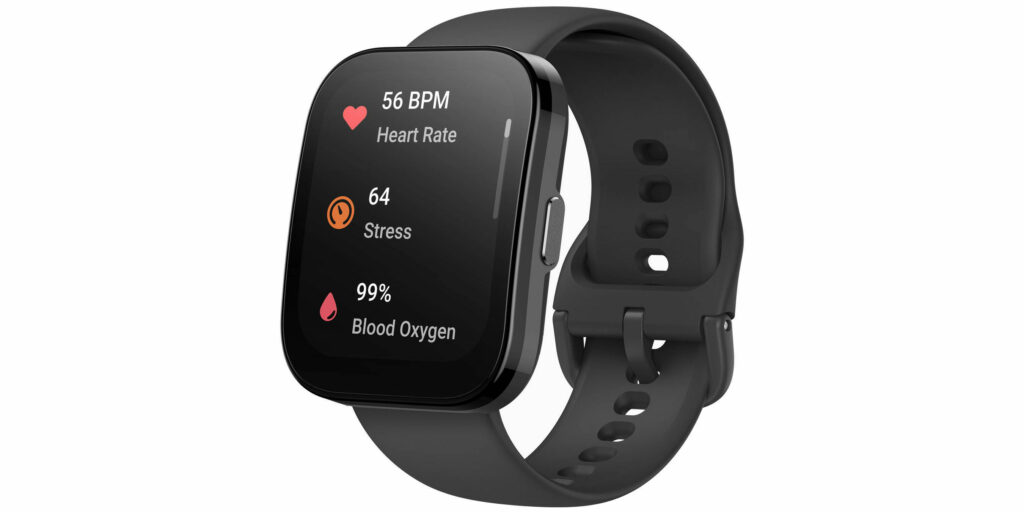 Amazfit Bip 5 měří tep, stres a okysličení krve