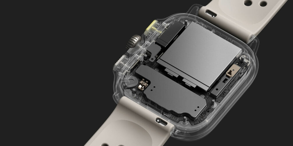 Baterie s kapacitou 240 mAh zajišťuje hodinkám Amazfit Cheetah (Square) osmidenní výdrž