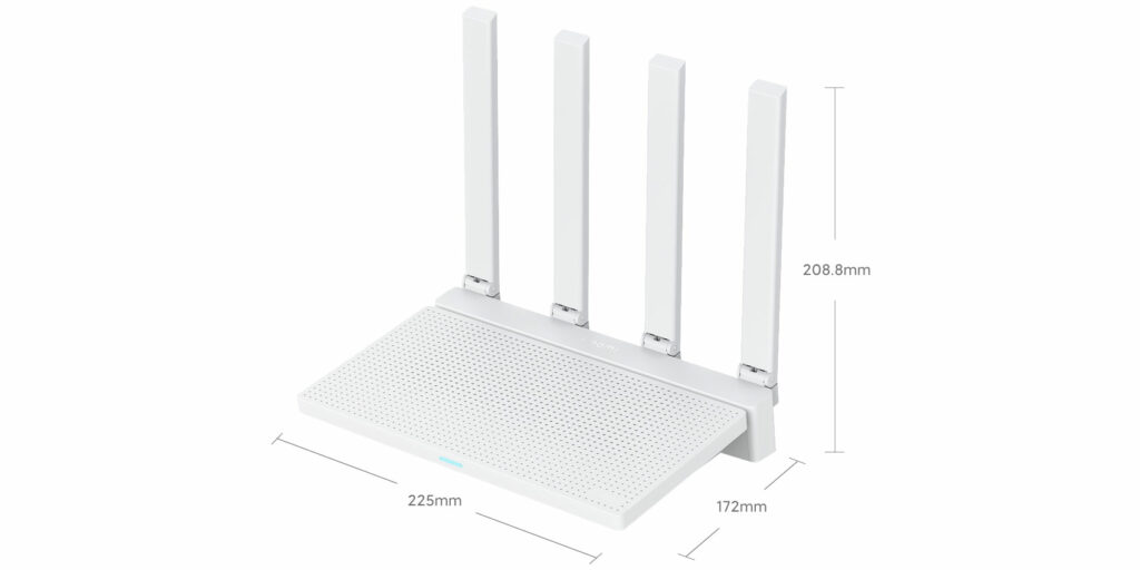 Nový router Xiaomi - rozměry